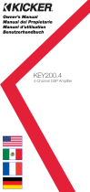 Kicker KEY200.4 4-Channel DSP Amplifier El manual del propietario
