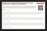 Kicker Customer Information Card El manual del propietario