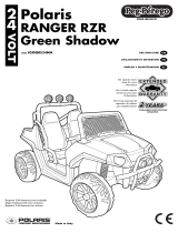Peg Perego Polaris Ranger RZR Green Shadow Guía del usuario