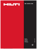 Hilti SD 4500-A18 Instrucciones de operación