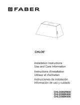 Faber Chloe 28 Black 600 cfm Guía de instalación
