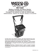 Schumacher Matco Tools MC1300 Battery Charger & Engine Starter El manual del propietario