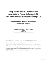Schumacher Electric DSR141 Jump Starter and DC Power Source DSR141G Jump Starter and DC Power Source El manual del propietario