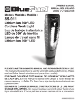 Schumacher 85-911 NAPA Lithium Ion 360° LED Cordless Work Light El manual del propietario