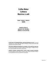 Schumacher Electric SA899 12V 3-cup Coffeemaker El manual del propietario