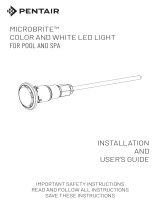 Pentair MicroBrite® Color and White LED Lights Manual de usuario
