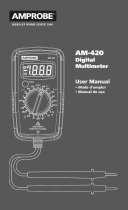 Amprobe Digital Multimeter AM-420 Manual de usuario