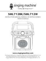 SingingMachine SML712 Manual de usuario