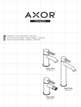 Axor 38025821 Single-Hole Faucet 250 with Pop-Up Drain, 1.2 GPM Guía de instalación