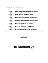 De Dietrich DOC540BE1 El manual del propietario