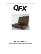 QFX TURN-105 Manual de usuario