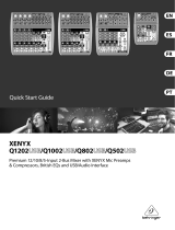 Behringer Xenyx Q802 USB Guía de inicio rápido