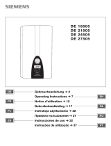 Siemens DE18505/01 Manual de usuario