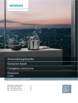 Siemens Slimline cooker hood Manual de usuario