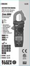 Klein Tools CL220 400A AC Auto-Ranging Digital Clamp Meter True RMS Manual de usuario
