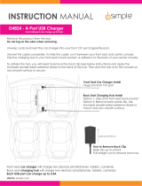 iSimple 4 USB Port Car Charger Manual de usuario