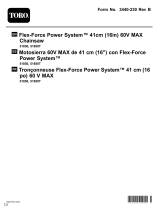 Toro Flex-Force Power System 41cm (16in) 60V MAX Chainsaw Manual de usuario
