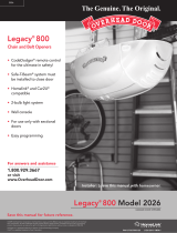 Overhead door Legacy 800 2026 Manual de usuario