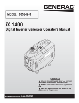 Generac iX1400 0058420 Manual de usuario