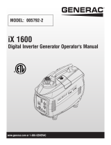 Generac iX1600 G0057922 Manual de usuario