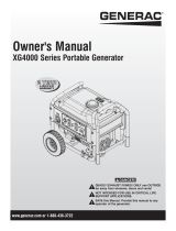 Generac XG4000 0058431 Manual de usuario