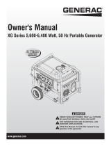Generac XG6400E 0062210 Manual de usuario