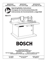 Bosch Power Tools RA1171 Manual de usuario