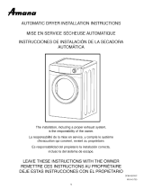 Amana Automatic Dryer Guía de instalación