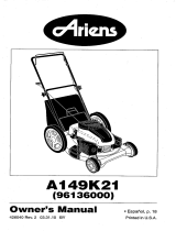 Ariens A149K21 (96136000600) El manual del propietario