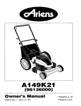 Ariens A149K21 (96136000602) El manual del propietario