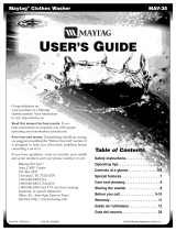 Maytag MAV9750AWW Manual de usuario