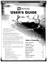 Maytag MAV8551AWW Manual de usuario