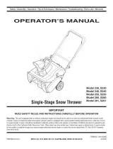 MTD World Tiller - Series 240 El manual del propietario