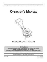 MTD World Tiller - Series 240 El manual del propietario
