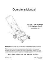 MTD 11A-439R729 El manual del propietario