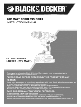 Black & Decker LDX220SBFC TYPE 1 El manual del propietario