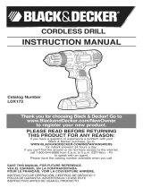 Black & Decker LDX172C TYPE 1 El manual del propietario