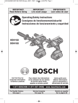 Bosch DDH183-01 El manual del propietario