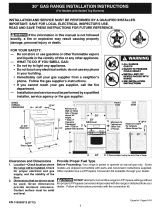 Frigidaire TGFS26CQA Guía de instalación