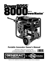 Generac PowerBOSS 8000 PowerMaster El manual del propietario