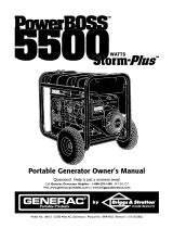 Generac PowerBOSS Storm-Plus 5500 El manual del propietario
