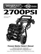 Generac 2700PSI 1676-0 El manual del propietario