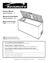 Kenmore Freezer El manual del propietario