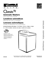 Kenmore Elite Oasis HE 110.2709 Series El manual del propietario