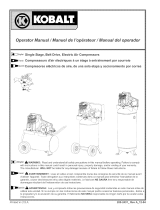 Kobalt (Coleman) Air Compressor El manual del propietario