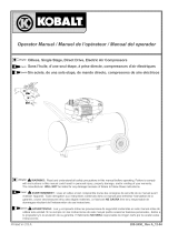 Kobalt Air Compressor Manual de usuario