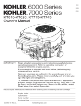 Kohler 6000 Serie El manual del propietario