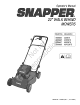 Snapper 7800607 (NS22675) El manual del propietario