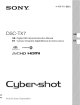 Sony DSC-TX7 - Cyber-shot Digital Still Camera El manual del propietario