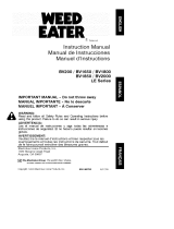 Weed Eater LE Serie El manual del propietario